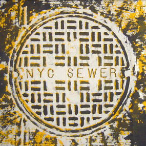 NYC Sewer Yellow by Mark Nilsen